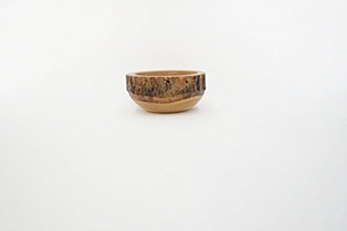 Hand cafted Wood Guacamole Soup and Salad Bowl, 5.6'' Live-Edge Bark
