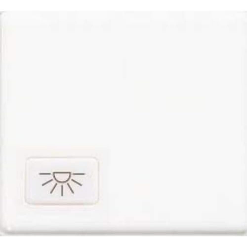 Bticino matix - Push Button Lamp 1 Pole 10A 2 Modules White