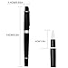 Meral Pen Ballpoint Pen Writing - Elegant Fancy Nice Gift Pen for Signature Executive Business Office Supplies - Gift Bag with Extra Refills (Black)
