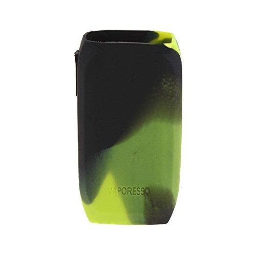 Rayley Protective Silicone Case Skin Sleeves Cover For Vaporesso Revenger Kit Revenger 220 Mod (Black green)