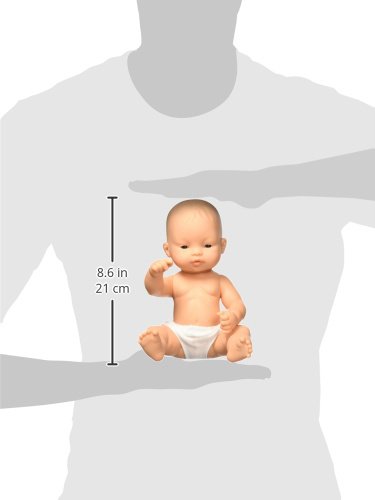 Miniland 12.63'' Anatomically Correct Newborn Baby Doll, Asian Girl