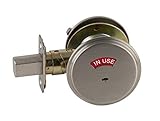 Schlage B571 One Sided Deadbolt with In Use Indicator, Satin Nickel by Schlage Lock Company