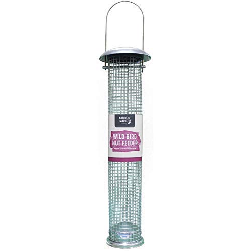 Garden Mile Large Peanut Feeders For Birds Durable Weatherproof Stainless Steel Bird Feeders Hanging From Trees Feeding Stations For Garden Patio Outdoors Peanut Bird Feeder Perfect For Birdwatching