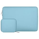 MOSISO Water Repellent Neoprene Sleeve Bag Cover Compatible with 13-13.3 inch Laptop with Small Case, Hot Blue