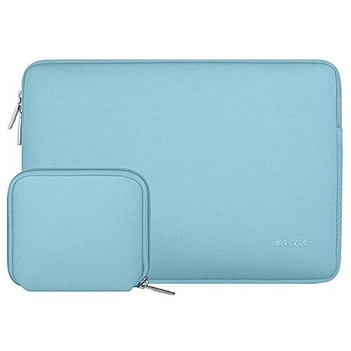 MOSISO Water Repellent Neoprene Sleeve Bag Cover Compatible with 13-13.3 inch Laptop with Small Case, Hot Blue