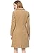 Allegra K Women's Notched Lapel Single Breasted Outwear Winter Coat X-Small Brown