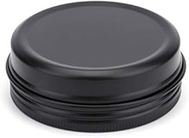 Download Amazon Com Foraineam 48 Pack 2 Oz Round Lip Balm Tin Cans Aluminum Cosmetic Sample Containers With Screw Lid Matte Black Metal Empty Tins Storage Travel Tin Jars Home Kitchen PSD Mockup Templates