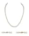 THE PEARL SOURCE 14K Gold 7-8mm AAA Quality White Freshwater Cultured Pearl Choker Necklace for Women in 16