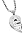 His & Hers Matching Set Open Your Heart Couple Pendant Necklace Simple Love Style in a Gift Box (A Set)