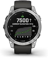 Garmin fēnix 7 Multisport GPS Watch Silver Graphite Band view 2