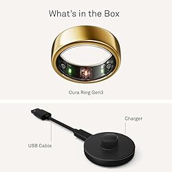 Oura Ring Gen3 Horizon - Gold - Size 12 - Smart