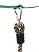ChooseDaily 6.5 Foot Ninja Climbing Rope with 5 Foot Holds and Safety Carabiner | Ninja Warrior Training Equipment