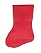 Stuffed Santa Claus Plush Christmas Stocking by Clever Creations | Red with White Fur Trim | Dimensional Face and Hat | Patchwork Toe | Soft Plush Felted Cloth | Festive Holiday Décor | Measures 16.5”