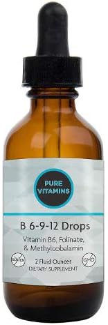 B 6-9-12 Drops Vitamin B6 Folinate & Methylcobalamin 2 OZ