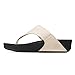FitFlop Women's Lulu Thong Sandal,Antique White,7 M US