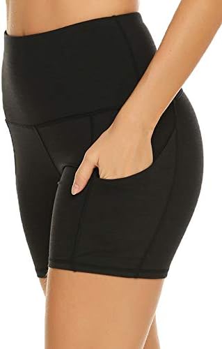 ZHENWEI Womens Shorts Yoga Workout Athletic Exercise Gym Shorts with Pockets