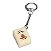 Yellow Mountain Imports Mahjong-Inspired Keychain Set: Stylish Collection of 4 Exquisite Tile Keychains