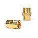 PowRyte Elite Solid Brass Fiting, Female Coupling Set - 1/4-Inch NPT x 1/4-Inch NPT, 5-Pack