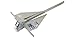 SeaSense Galvanized Fluke Anchor - Ideal for Saltwater Pontoons, Bass Boats, Fishing Vessels & More, Great for Strong Currents & Sandy, Muddy, Rocky or Weedy Bottoms - 16 lbs, For Boats 20’ - 25’