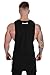 YoungLA Long Tank Tops Men Muscle Shirt Gym Training 306 Bk L Black