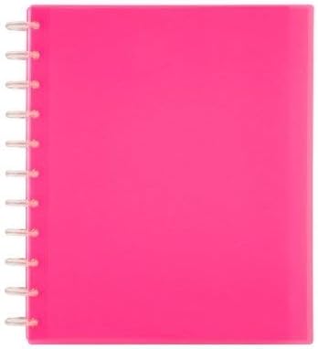 TUL Custom Note-Taking System Discbound Student Notebook, Letter Size, 3-Subject, Pink