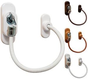 ComfoRED- Window Door Restrictor Cable Lock For Pet Safety (White)