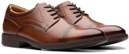 Amazon.com | Clarks Men's Aldwin Limit Mid Tan Leather 7 Medium