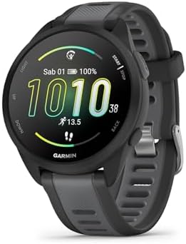 Garmin Forerunner 165, Running Smartwatch, Colorful Amoled Display, Training Metrics And Recovery Insights, Black
