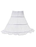 Remedios Kids 3 Bone Wedding Flower Girl Petticoat/Underskirt/Crinoline WhiteChild(waist ca 23--38inch)