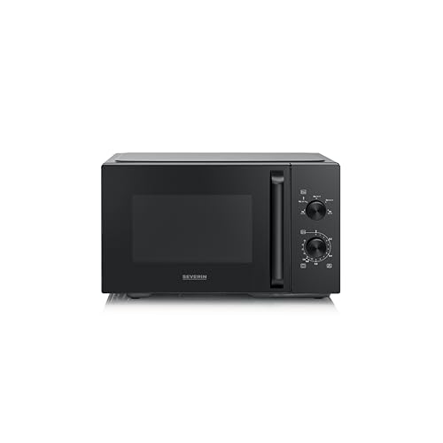 SEVERIN Four à micro-ondes 28 L, 900 W pour décongeler, chauffer et réchauffer, avec 5 niveaux de puissance, Minuteur 35 min, Plateau tournant (Ø 31,5 cm), MW 7796