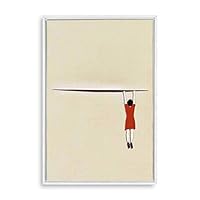 Framed Canvas Wall Art Abstract Colorful Canvas Prints Home Artwork Decoration for Living Room,Bedroom - 16x24 inches