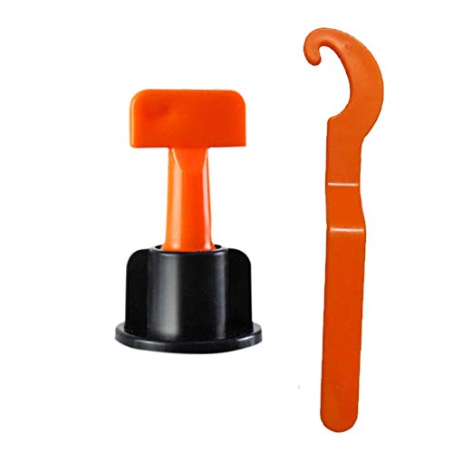 REFURBISHHOUSE 50Pc Flooring Wall Tile Leveling System Leveler Plastic Clip Adjustable Locator Spacers Plier Level Wedges Hand Tools