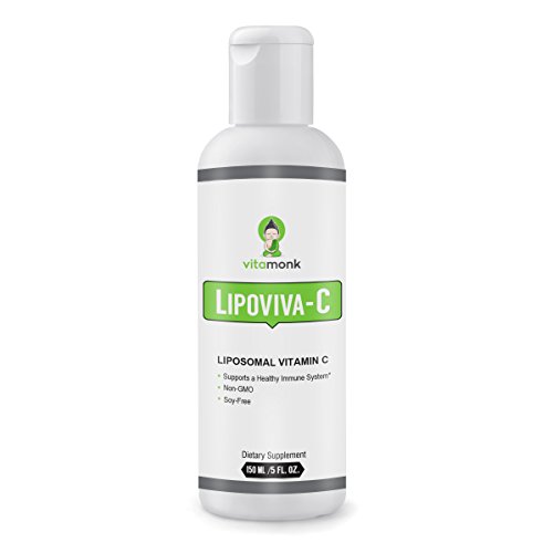 Lipoviva C - Liposomal Vitamin C by VitaMonk - Soy-Free & No Artificial Fillers - Advanced Liposomal Supplement Formula For Superior Vit C Absorption - 1000mg Each Liquid Serving Lipoviva C - Liposomal Vitamin C by VitaMonk - Soy-Free & No Artificial Fillers - Advanced Liposomal Supplement Formula For Superior Vit C Absorption - 1000mg Each Liquid Serving