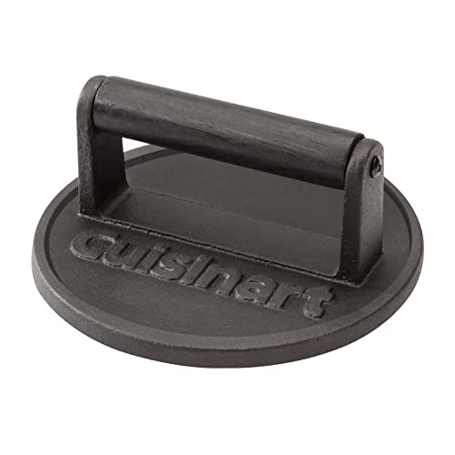 Cuisinart Smash Burger Press, Cast Iron, 6.5" Round Burger Smasher