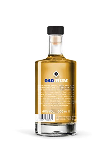 040 Rum mit hochwertiger Geschenkverpackung | 500ml Einzelflasche | 40% vol | Karibischer Rum des Hamburger SV | hochwertiger Rum | Geschenkidee für echte HSV Fans – Bild 4