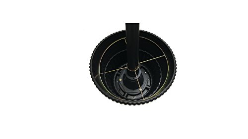 Sun-Ray 312014 Vittoria 2-Head Solar LED Lamp Post & Planter, Batteries Included, 7', Black