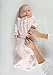 SwaddleDesigns Microfleece Sleeping Sack with 2-Way Zipper, Pastel Pink Puff Circles, 0-6MO