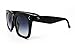 O2 Eyewear 7222 Premium Oversize XXL Women Men Mirror Havana Tilda Shadow Style Fashion Sunglasses (BLACK, TILDA HAVANA)