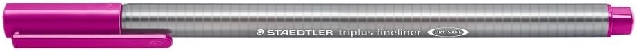 STAEDTLER 334-61 Triplus Fineliner Superfine Pen, 0.3mm Line Width - Red Violet (Box of 10), Dark Mauve - Image 3