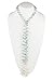 HinsonGayle "Cordelia" Handwoven 2-Strand Aquamarine & Freshwater Cultured Pearl Lariat Necklace