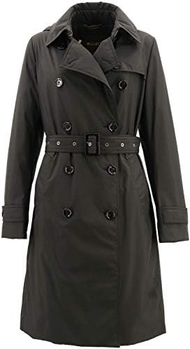 Moorer ムーレー レディース 撥水 ポリエステル トレンチダウンコート Rolita Stp 358 ブラック