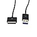 Ogrmar USB 3.0 Data Sync Fast Charger Cable for Asus EeePad TF101 TF201 TF300T TF700T SL201 (Black)