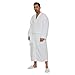 Men's Terry Robe Women's Terry Cloth Bathrobe Terry Kimono Collar Hotel Bathrobe White One Size
