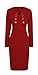 HOMEYEE Women's Long Sleeve Wear to Work One Piece Pencil Dress B10