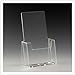 Clear-Ad - Acrylic Trifold Brochure Holder - Rack Card Display - Pamphlet Stand - LHF-S100 (Pack of 10)