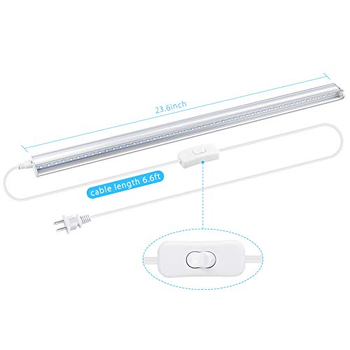 UV LED Black Light, LaluceNatz 10W/24' Portable Blacklight Fixtures for Authentication Currency Stain Detector and UV Poster UV Art Glow in The Party Supplies (Black Light Bulbs)