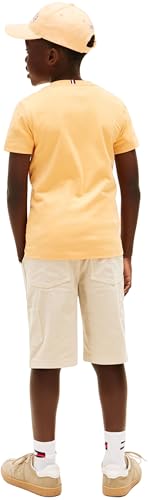 Jungen T-Shirt Kurzarm Essential aus Baumwolle, Orange (Faded Sun Kiss), 5 Jahre