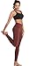 Oalka Women Yoga Pants Workout Running Leggings Brown Lthumb 4
