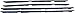 APDTY 134002 Door Window Dew Wipe Rubber Weatherstrip Seal Includes Left & Right Inner & Outer Replaces 12394511, 12394510, 10124265, 10124264