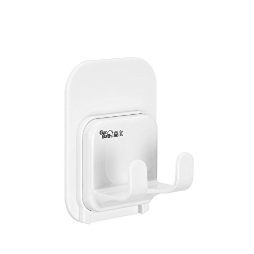 Gaoyu Adhesive Hooks, Heavy Duty ABS+Plastic Wall Hooks Clothes Hangers for Home Kitchen Bathroom Coats Hats Keys Bags - NO TOOLS REQUIRED